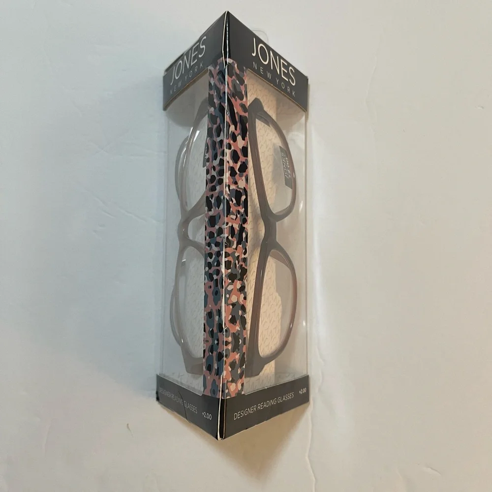 Jones New York Designer Reading Glasses 3 Pieces +2.00 New